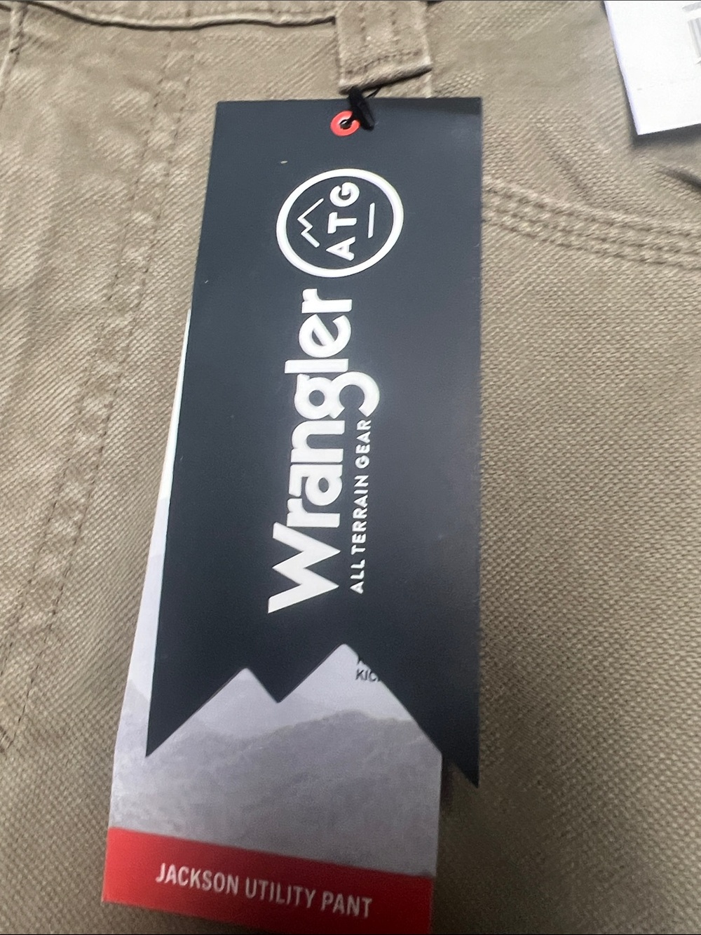 Wrangler Khaki Work Pants with Flared Leg - Picture 4 of 10
